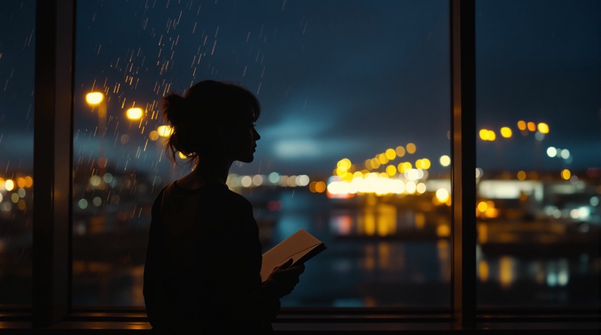 《夜航班的信》电影剧照